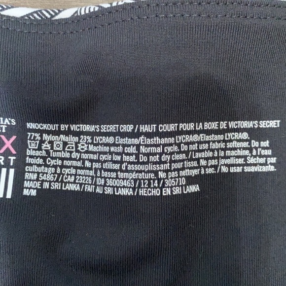 Victoria’s Secret Sport Knockout Crop Leggings M Domino Effect Timeless Classic - Picture 5 of 8